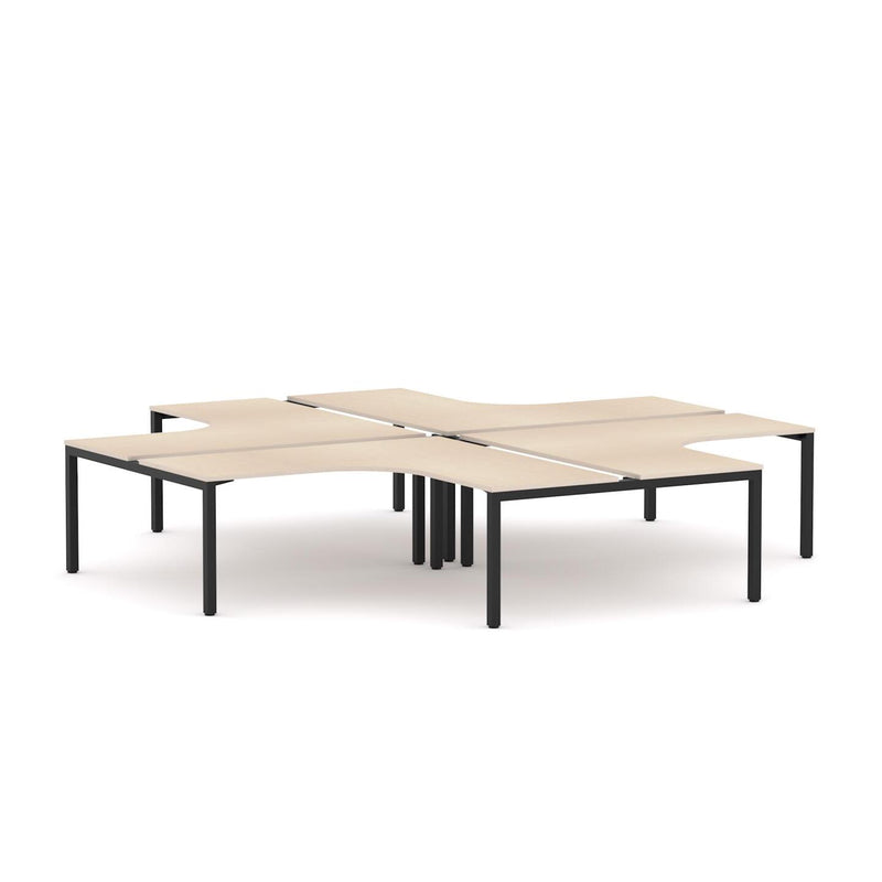Axis 4-Person 90Deg Workstation (Plus-Layout)