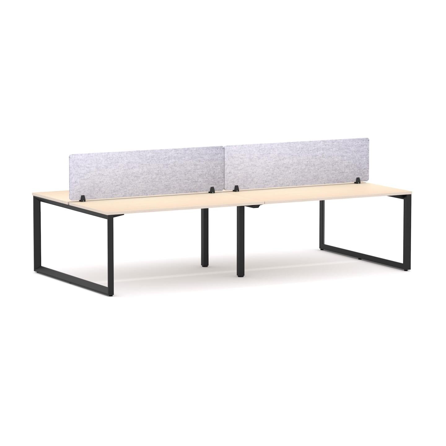 Anvil 4-Person Double-sided Desk Workstation Includes: AcoustiQ Screen