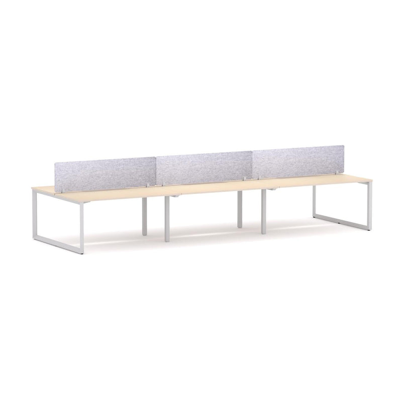 Anvil 6-Person Double-sided Desk Workstation Includes: AcoustiQ Screen