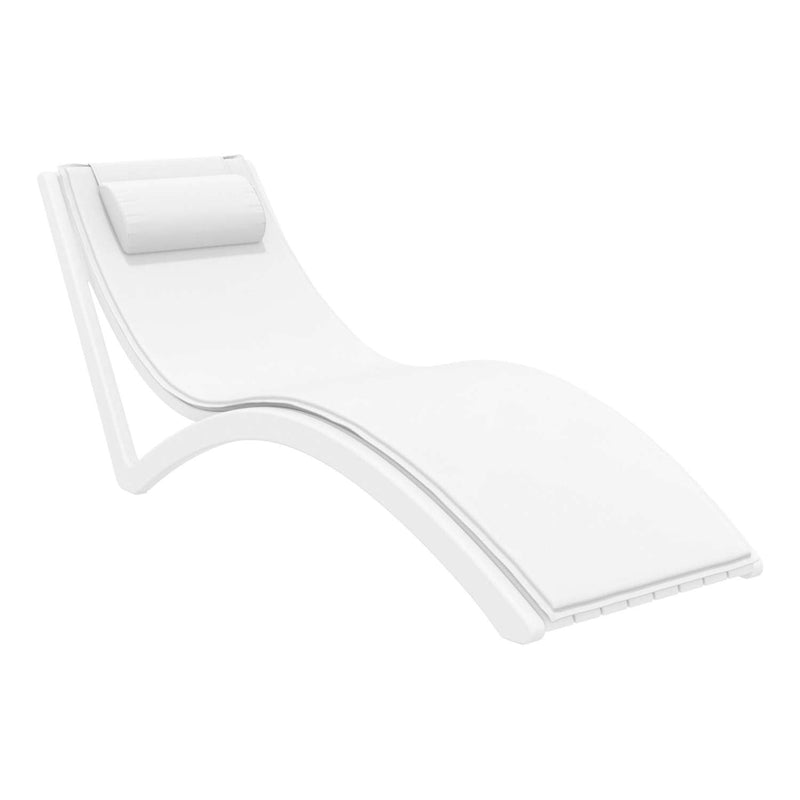 Slim Sunlounger with Cushion