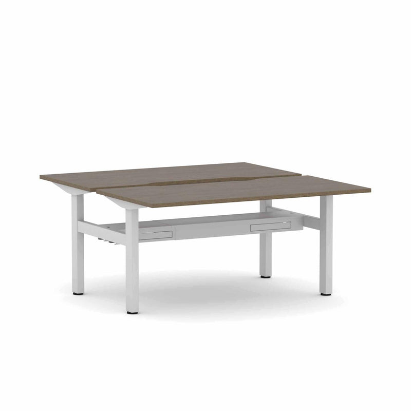 Klass Fixed 2-Person Double-sided Desk Workstation