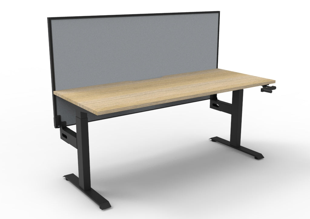 Boost Crank Single Sided Workstation - With SHUSH30 Aluminium Framed Screen