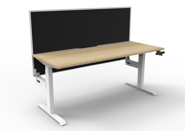 Boost Crank Single Sided Workstation - With SHUSH30 Aluminium Framed Screen