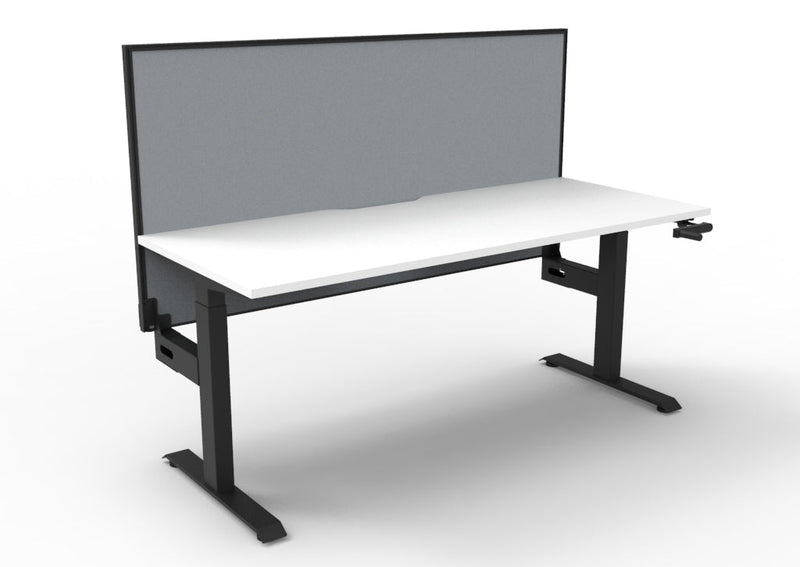 Boost Crank Single Sided Workstation - With SHUSH30 Aluminium Framed Screen