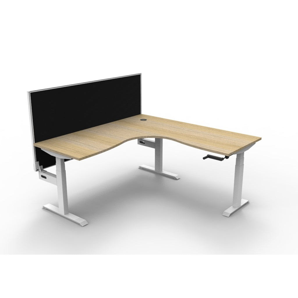 Boost Crank Corner Workstation - With SHUSH30 Aluminium Framed Screen