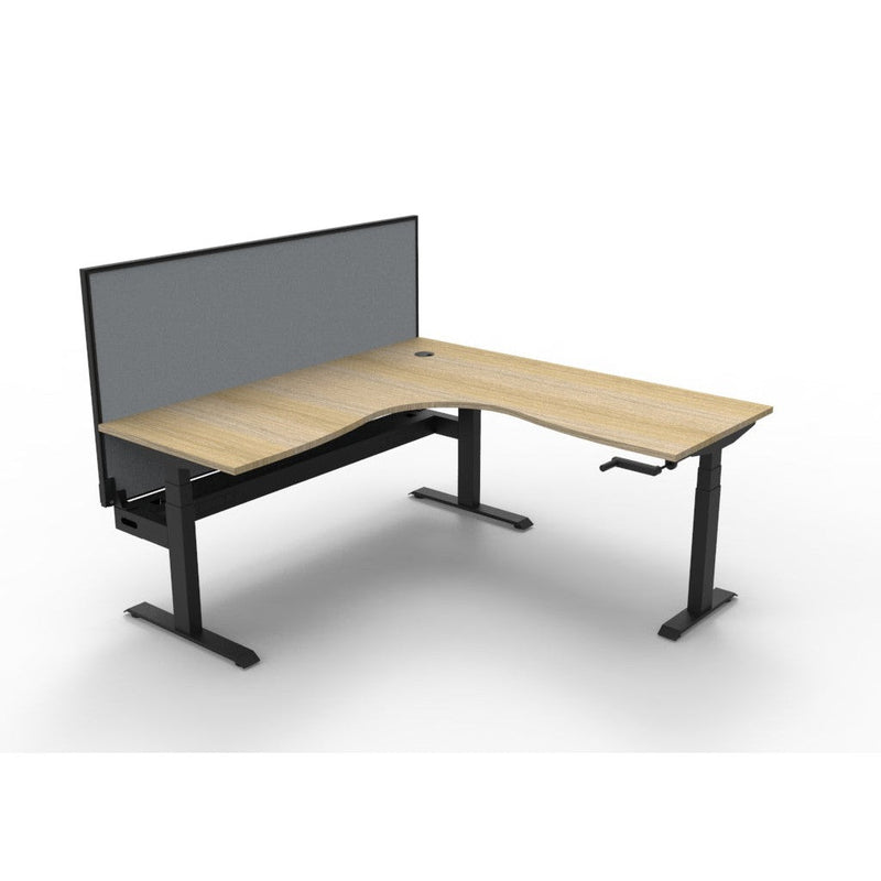 Boost Crank Corner Workstation - With SHUSH30 Aluminium Framed Screen