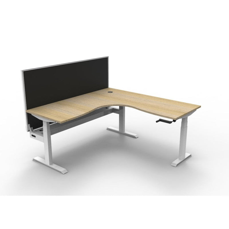 Boost Crank Corner Workstation - With SHUSH30 Aluminium Framed Screen