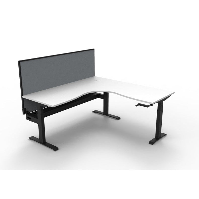 Boost Crank Corner Workstation - With SHUSH30 Aluminium Framed Screen