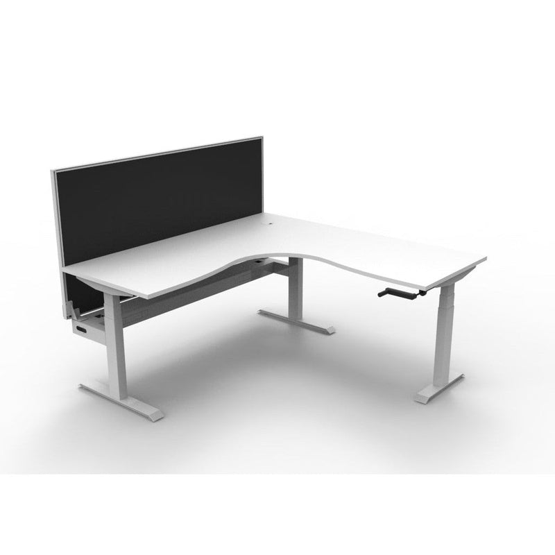 Boost Crank Corner Workstation - With SHUSH30 Aluminium Framed Screen