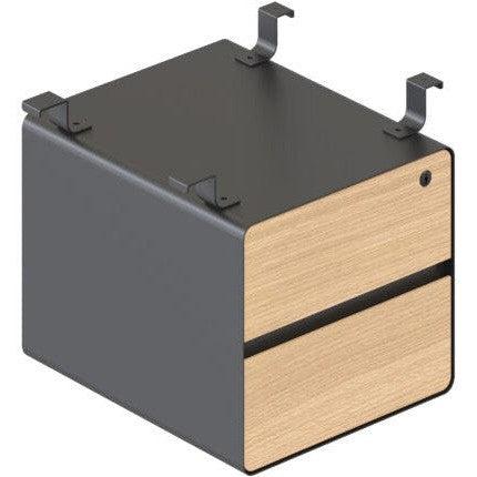 Deluxe Infinity 2 Drawer Hanging Pedestal