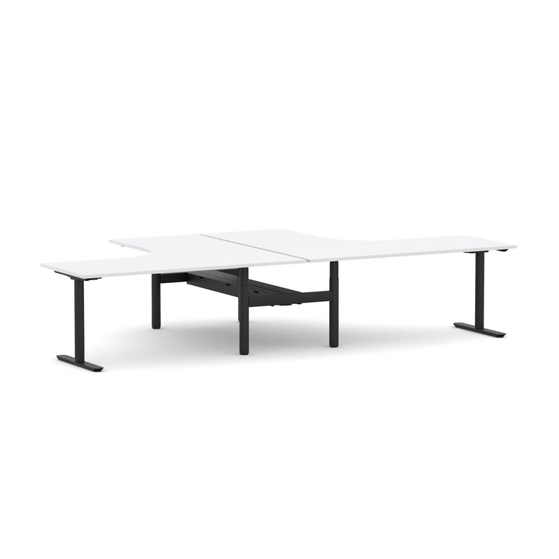 Agile Fixed Round 2-Person 90° Workstation