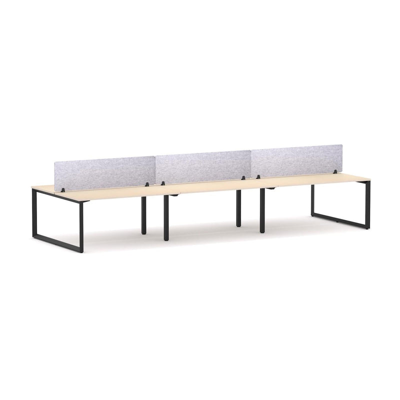 Anvil 6-Person Double-sided Desk Workstation Includes: AcoustiQ Screen