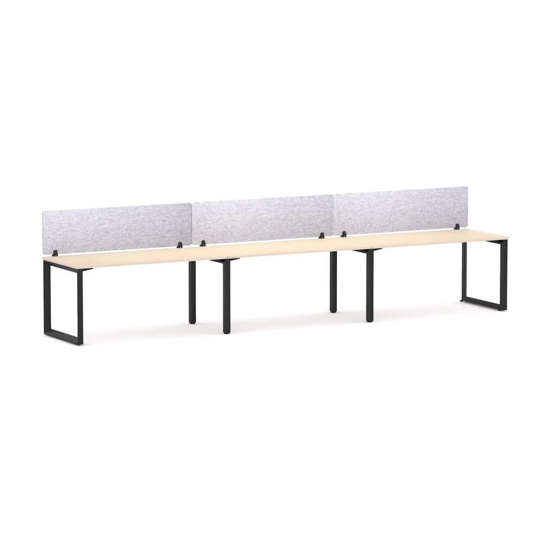 Anvil 3 User Single-Sided Desks, 50x50mm Triangular Loop Leg Design Includes: AcoustiQ Screen