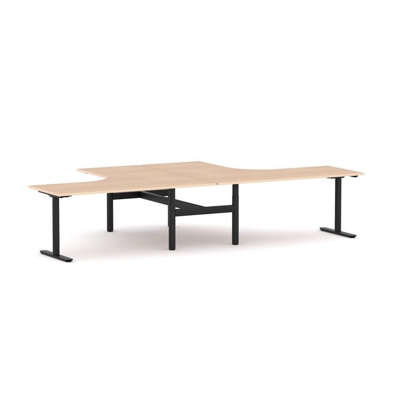 Agile Fixed Round 2-Person 90° Workstation