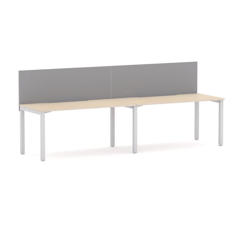 Axis 2 User Single-Sided Desks, 50x50mm Square Leg Design. Includes: Edge25 Screen