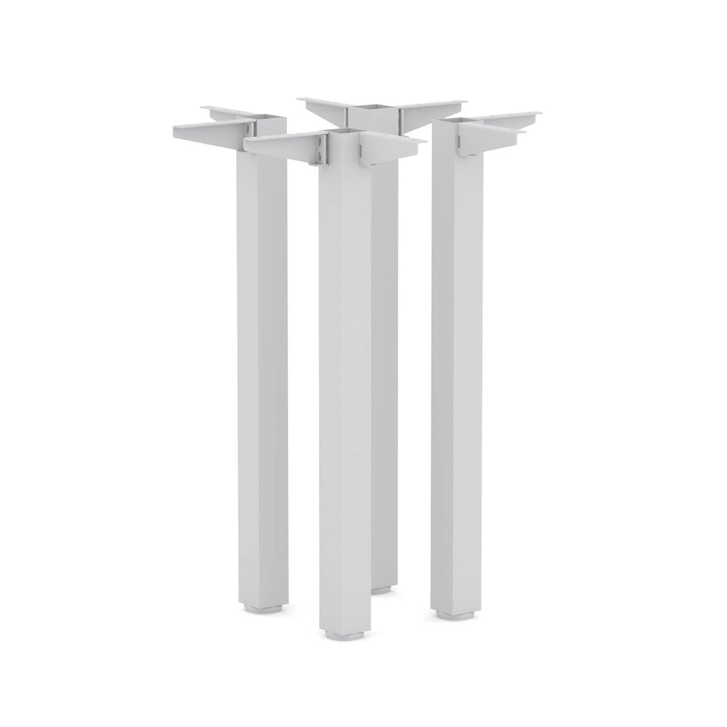 Axis Table Post Leg Set with 2 x angle fixings for worktop