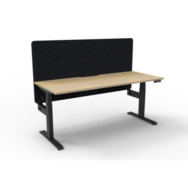 BOOST Plus + Electric Height Adjustable Single Sided Workstation with 900mm height Eco Screens-Elite Office Furniture