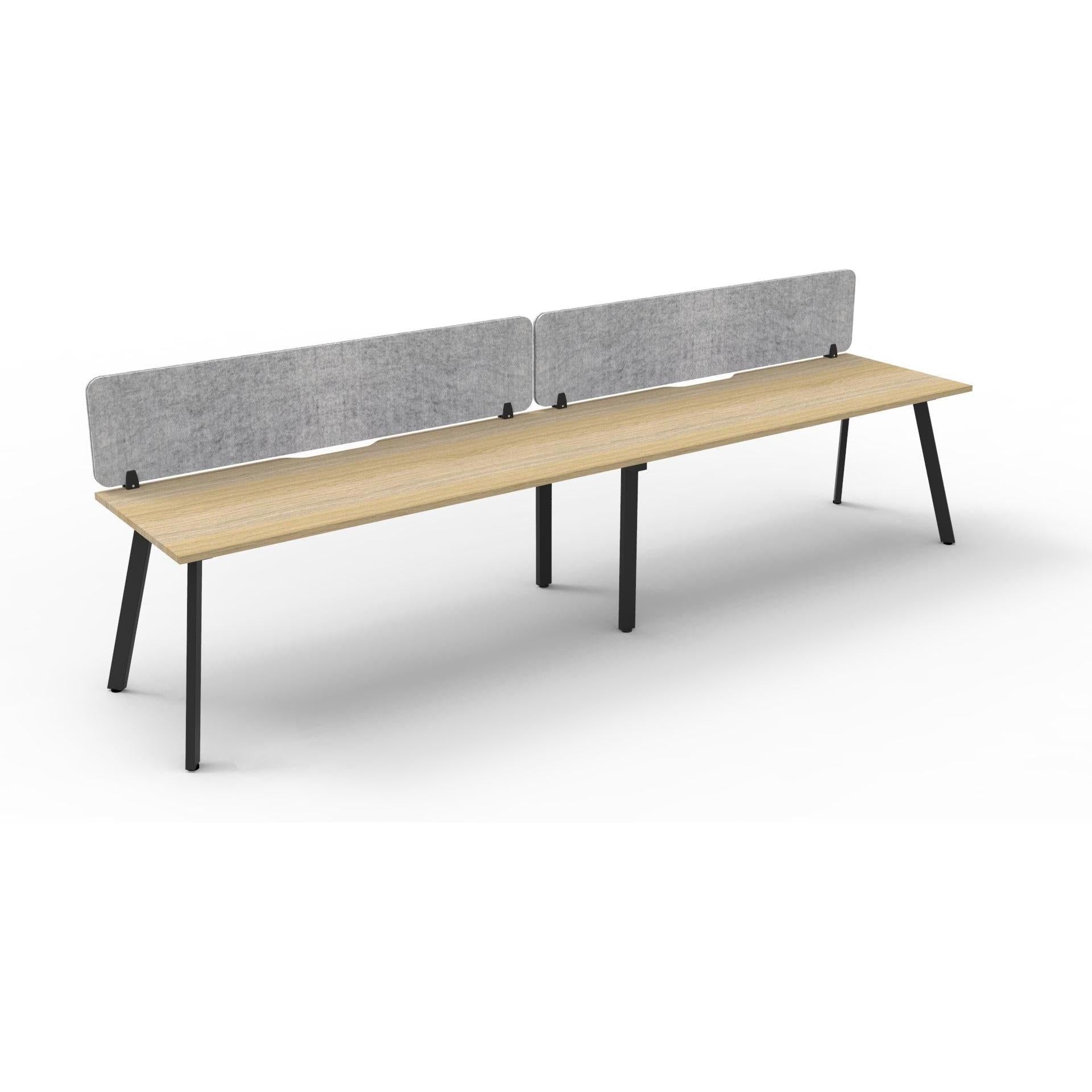 Eternity Single Sided Workstation with Eco Panel Screen - 2 Persons