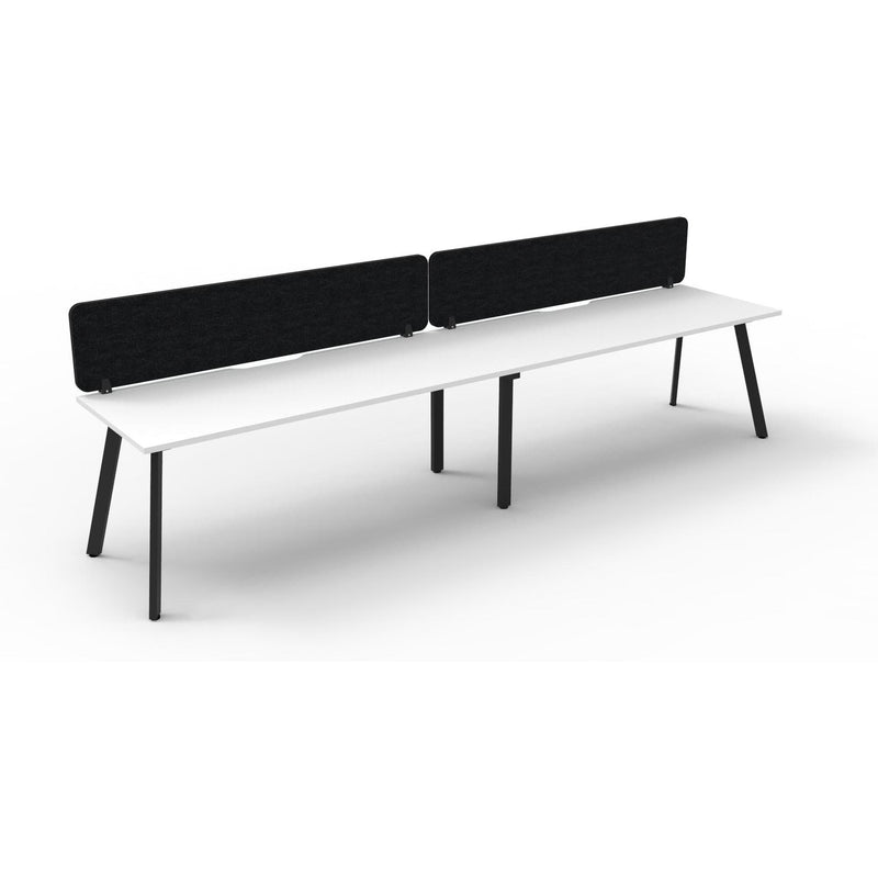 Eternity Single Sided Workstation with Eco Panel Screen - 2 Persons