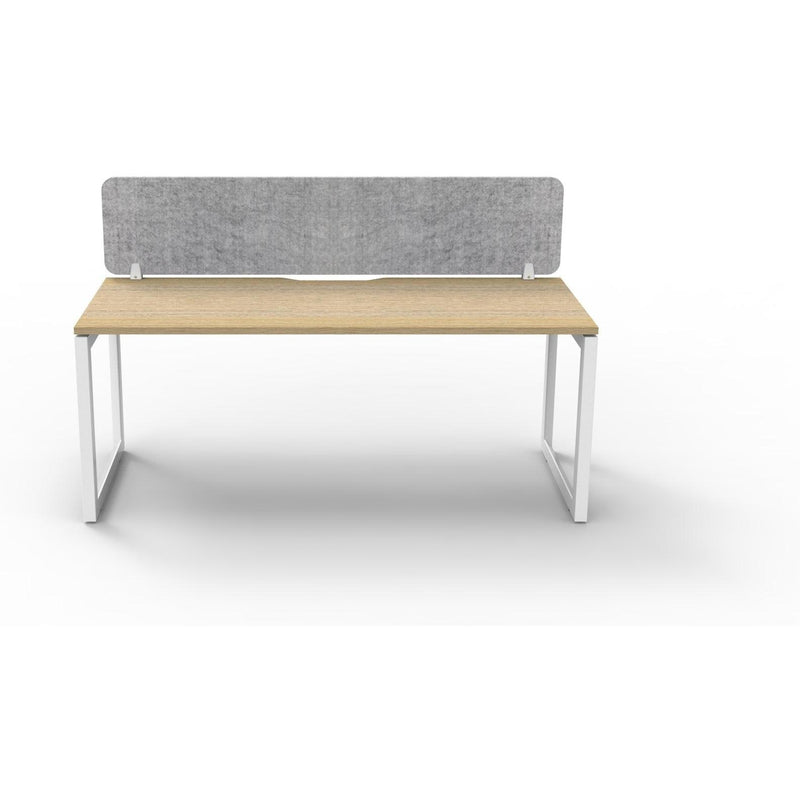 Infinity Single Sided Loop Leg Workstation - 1 Person With Eco Panel
