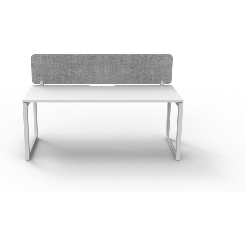 Infinity Single Sided Loop Leg Workstation - 1 Person With Eco Panel