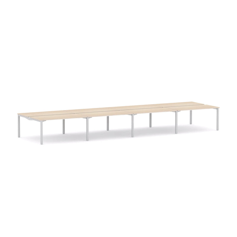 Axis Stretch 8-Person Double-sided Desk Workstation