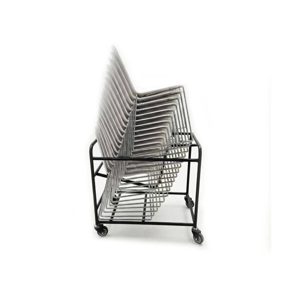 Sled-base Chair Storage Trolley