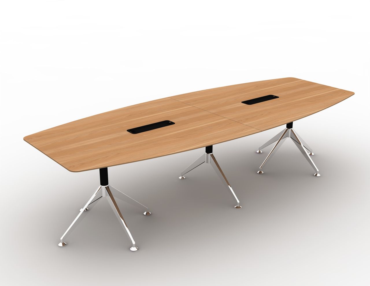 Virginia Walnut Potenza Boardroom Table - Large (3000mm x 1200mm)