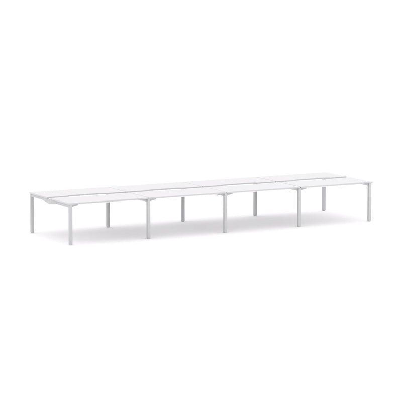 Axis Stretch 8-Person Double-sided Desk Workstation