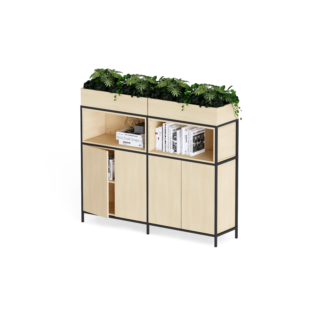 Boston Modular Shelf 2‑Bay Credenza 6