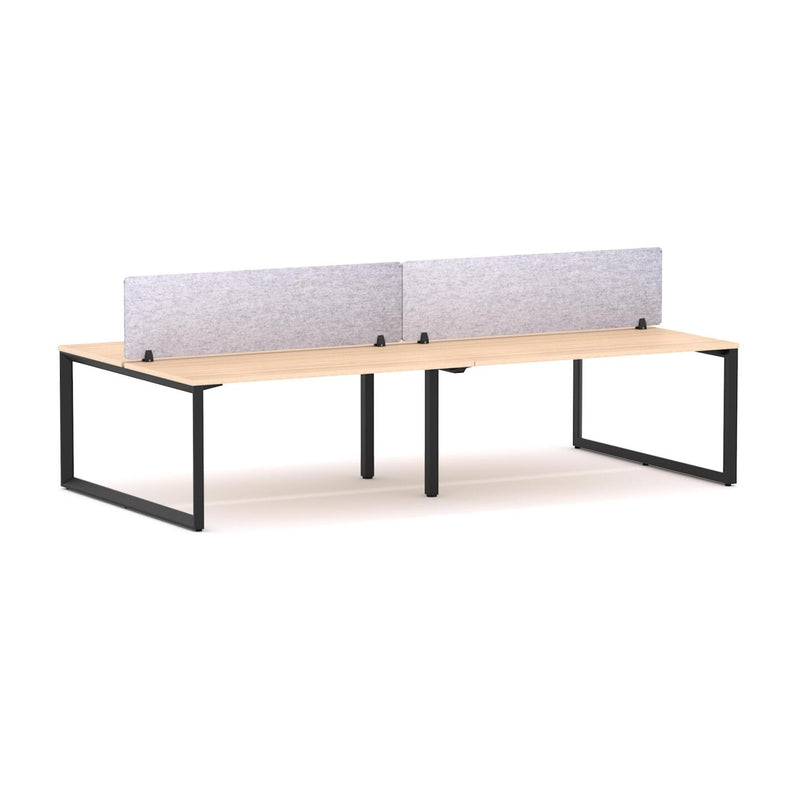 Anvil 4-Person Double-sided Desk Workstation Includes: AcoustiQ Screen