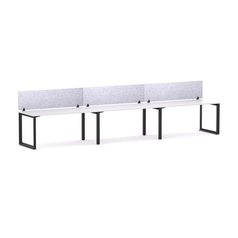 Anvil 3 User Single-Sided Desks, 50x50mm Triangular Loop Leg Design Includes: AcoustiQ Screen