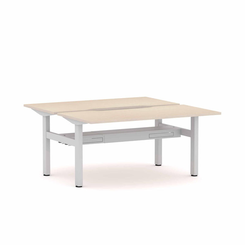 Klass Fixed 2-Person Double-sided Desk Workstation