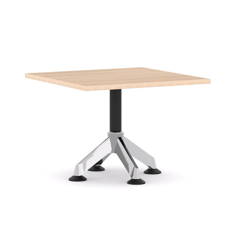 Modulus Coffee Table Single Post 4-Star PedestalPoles with Polished Alloy Feet