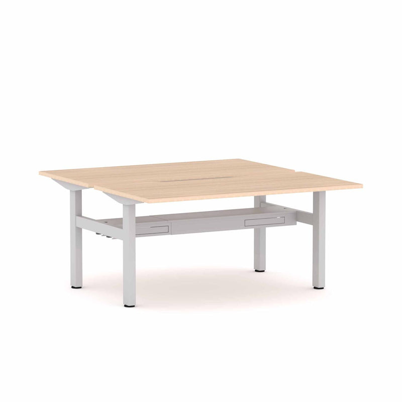 Klass Fixed 2-Person Double-sided Desk Workstation
