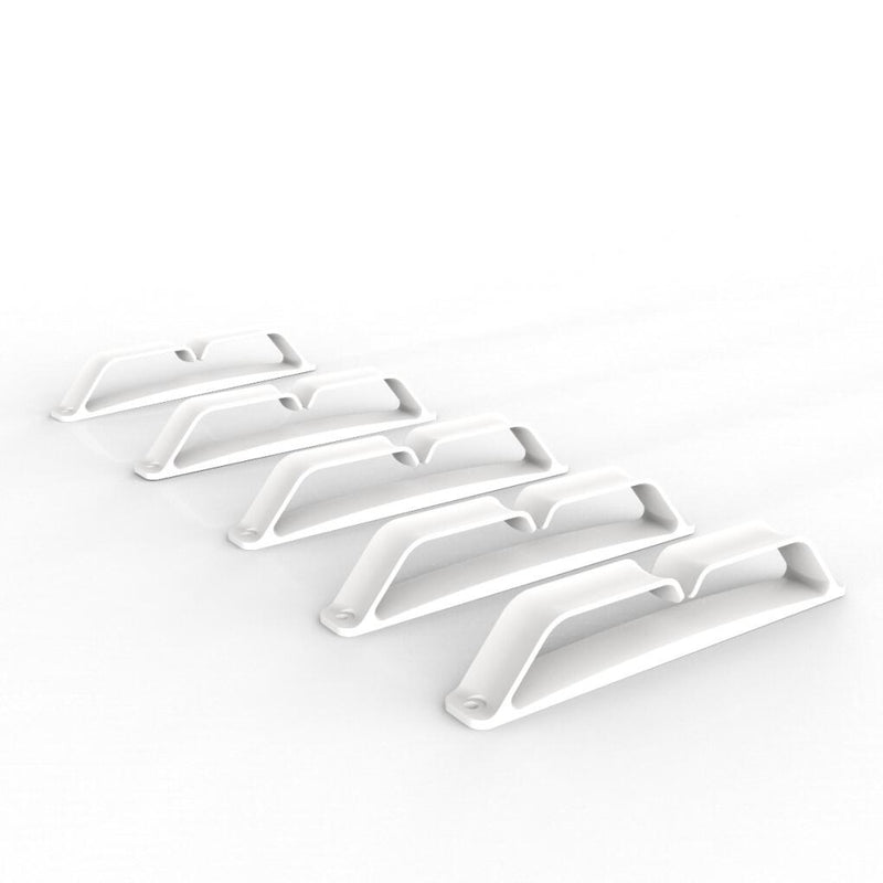 OLG Cable Clutch for below desk: L170mm x D20mm x H30mm - White *Pack of 5*