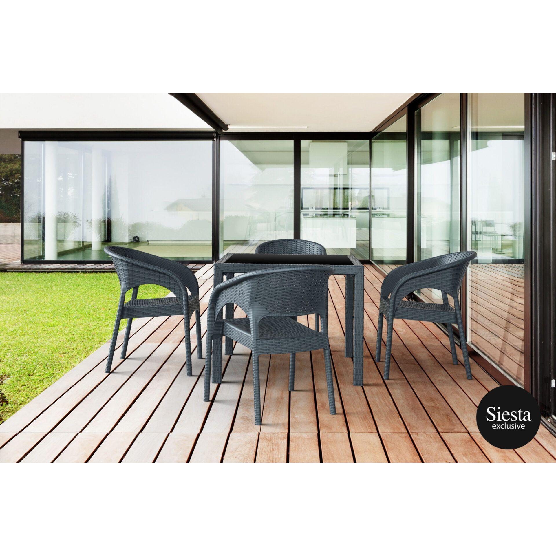 5 Piece Table Setting with Panama Armchair-Elite Office Furniture