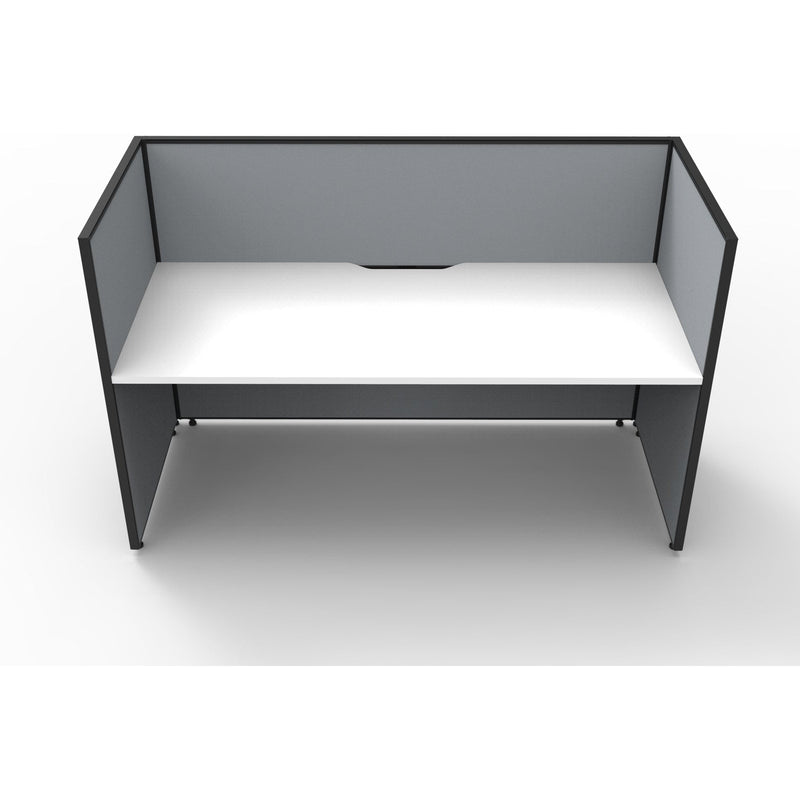 SHUSH30 Workstation - 1 Person - Screen Hung Top - White