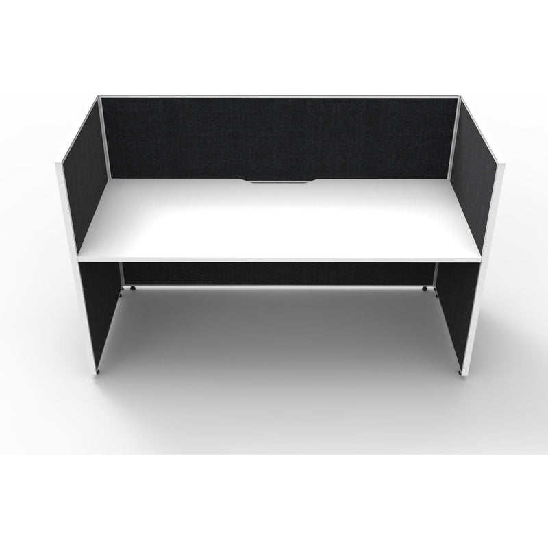 SHUSH30 Workstation - 1 Person - Screen Hung Top - White