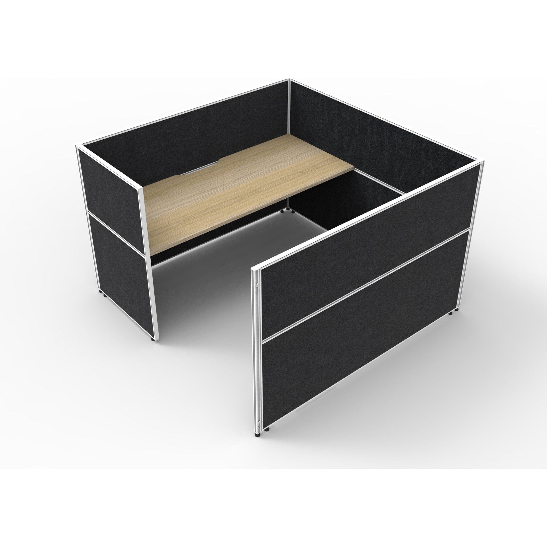 SHUSH30 Cubicle Workstation - 1 Person - Oak