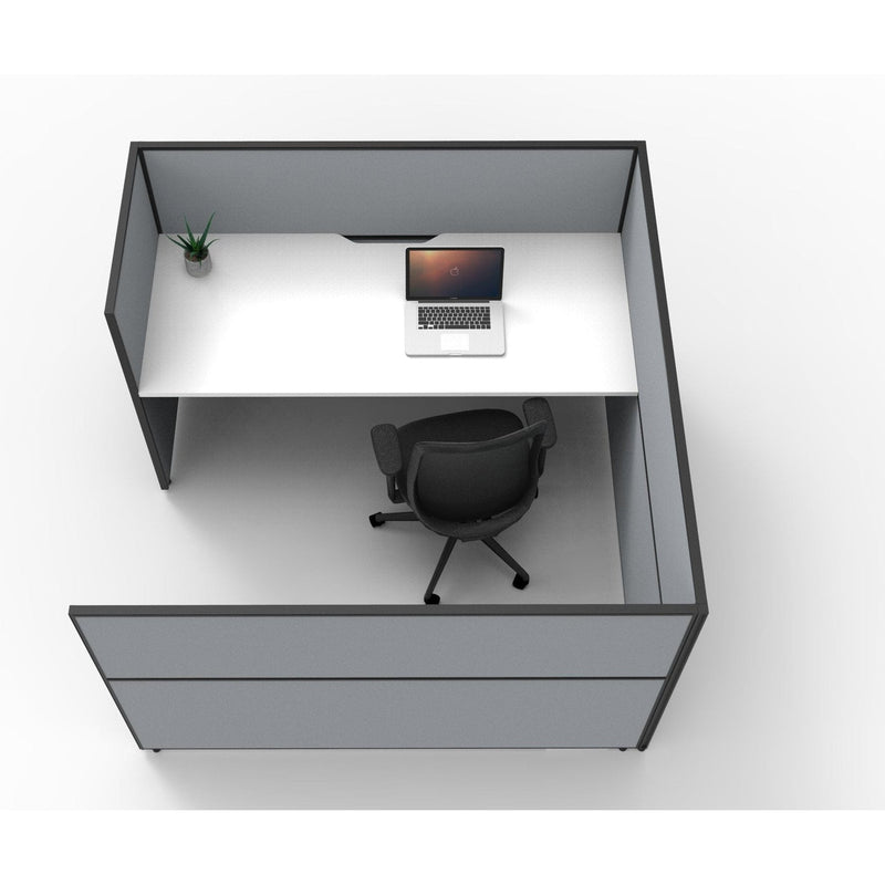 SHUSH30 Cubicle Workstation - 1 Person - White