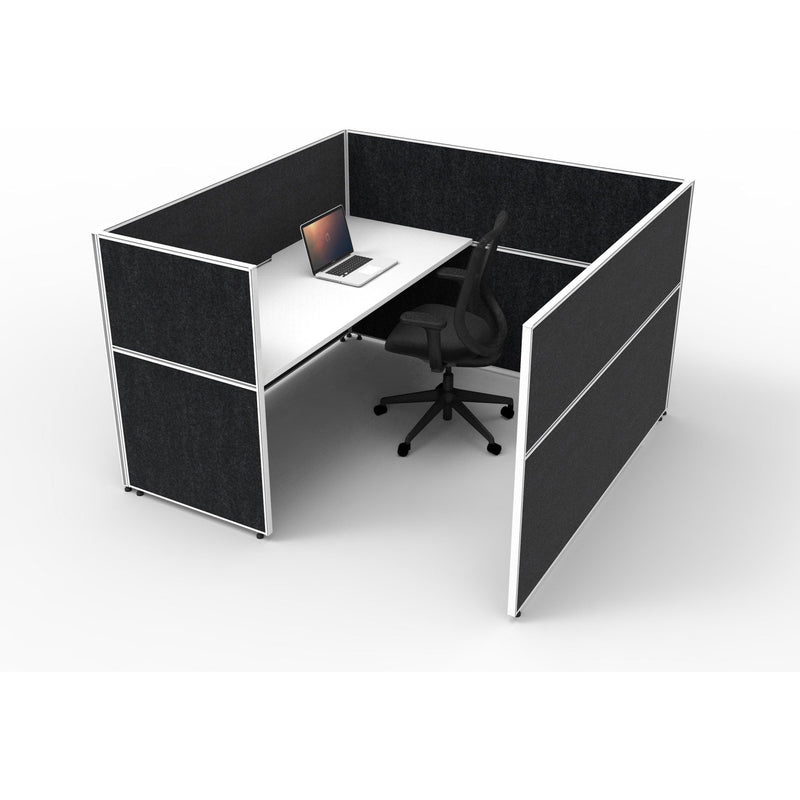 SHUSH30 Cubicle Workstation - 1 Person - White