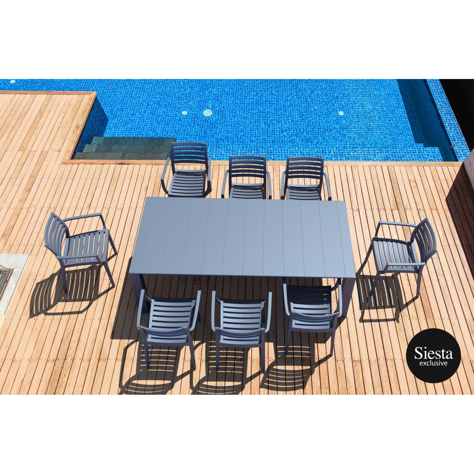 Plastic 9 Piece Vegas Table Dining Setting-Elite Office Furniture