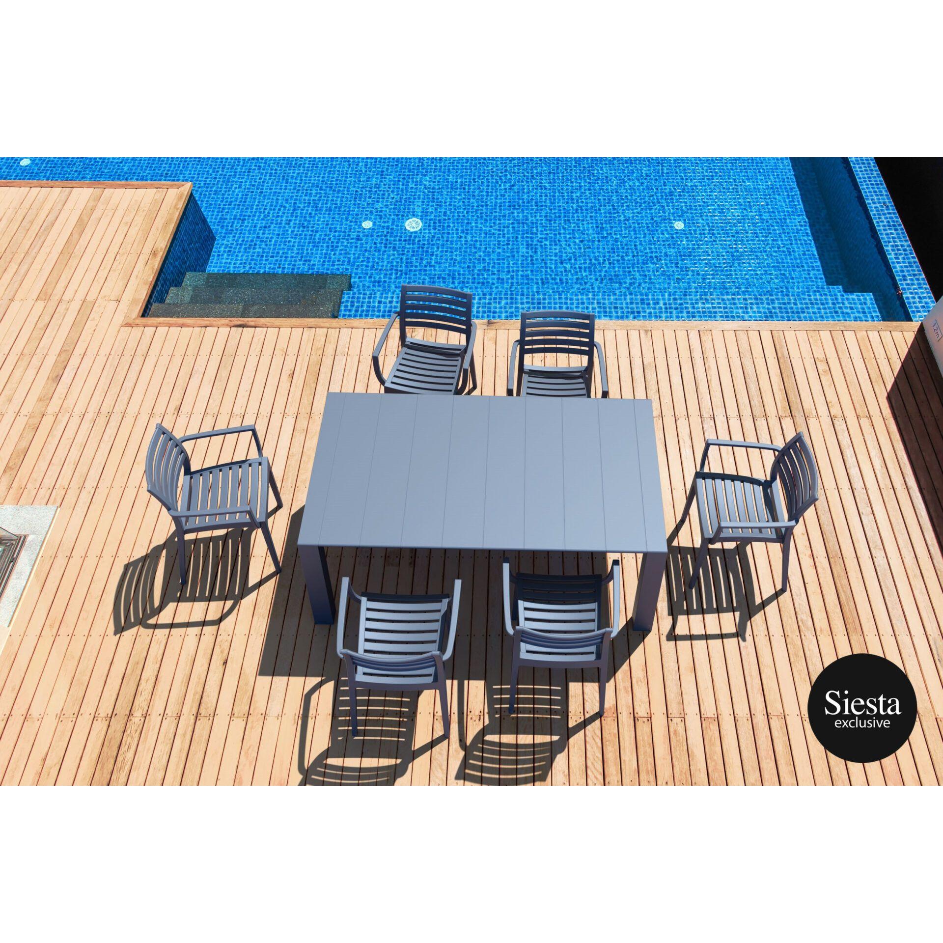 Plastic 7 Piece Vegas Table Dining Setting-Elite Office Furniture