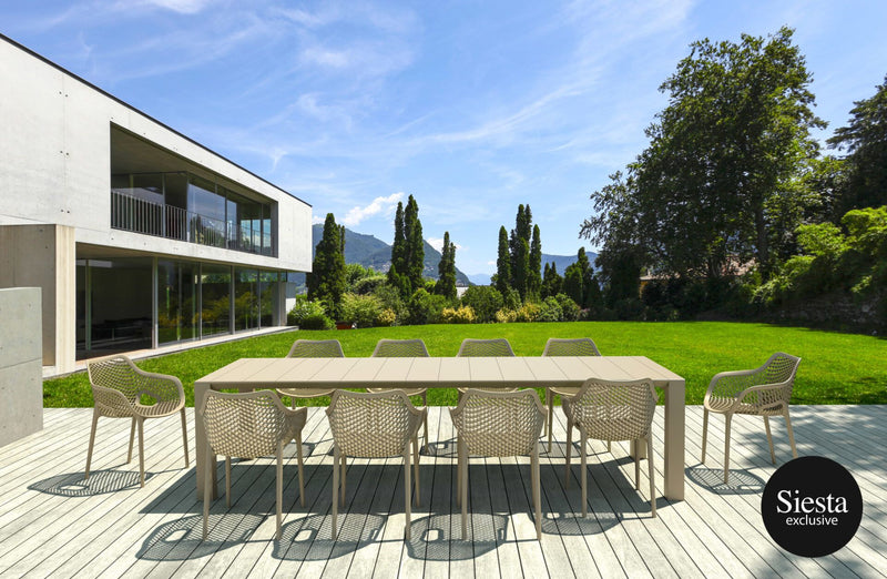 Vegas 10 Seater Dining Set with Air XL Armchair