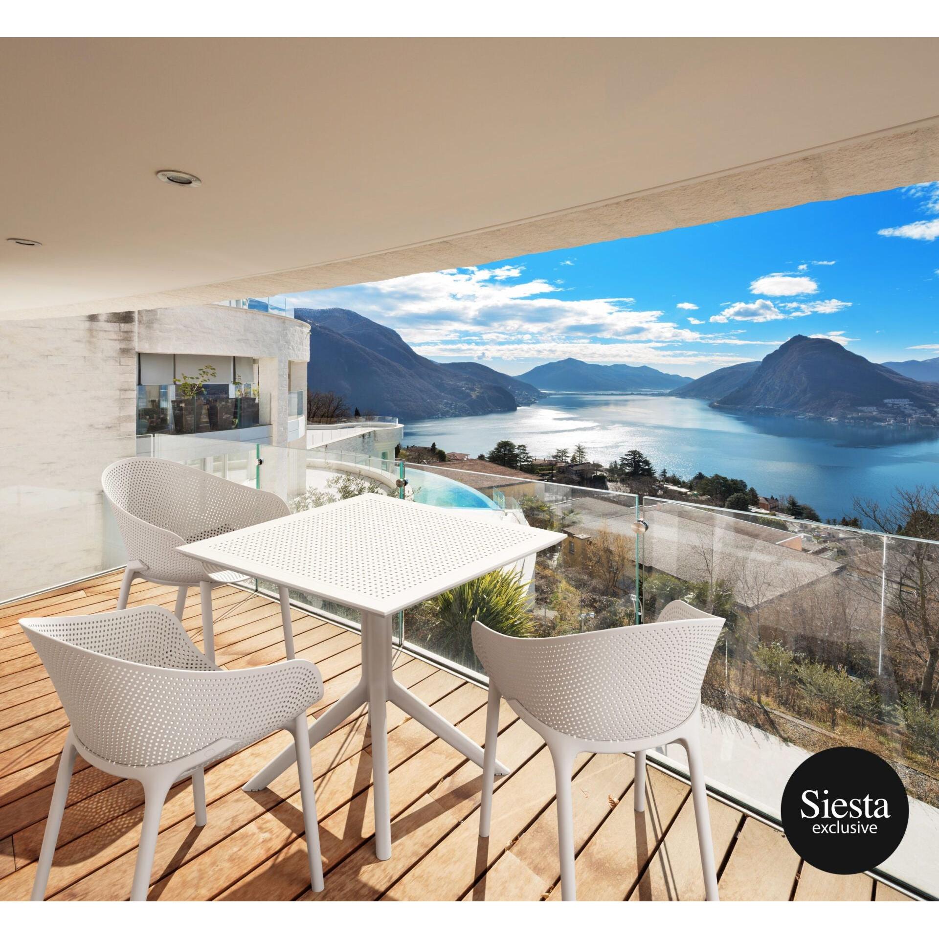 Sky 3 Seat Outdoor Table Setting-Elite Office Furniture