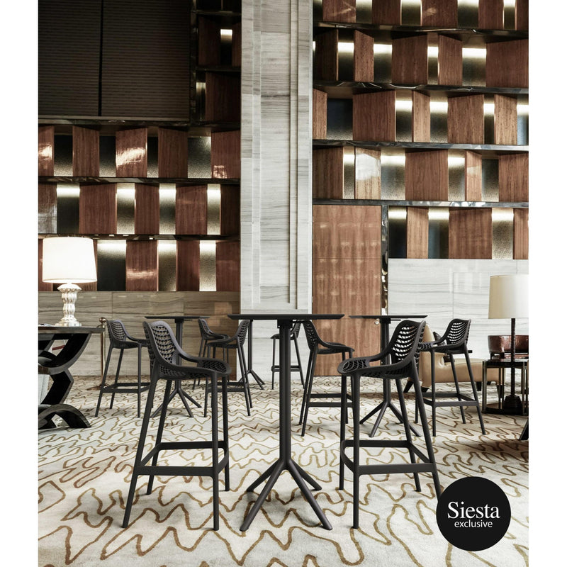 Sky Bar Table 3 Piece Set with Air 75 Barstools-Elite Office Furniture