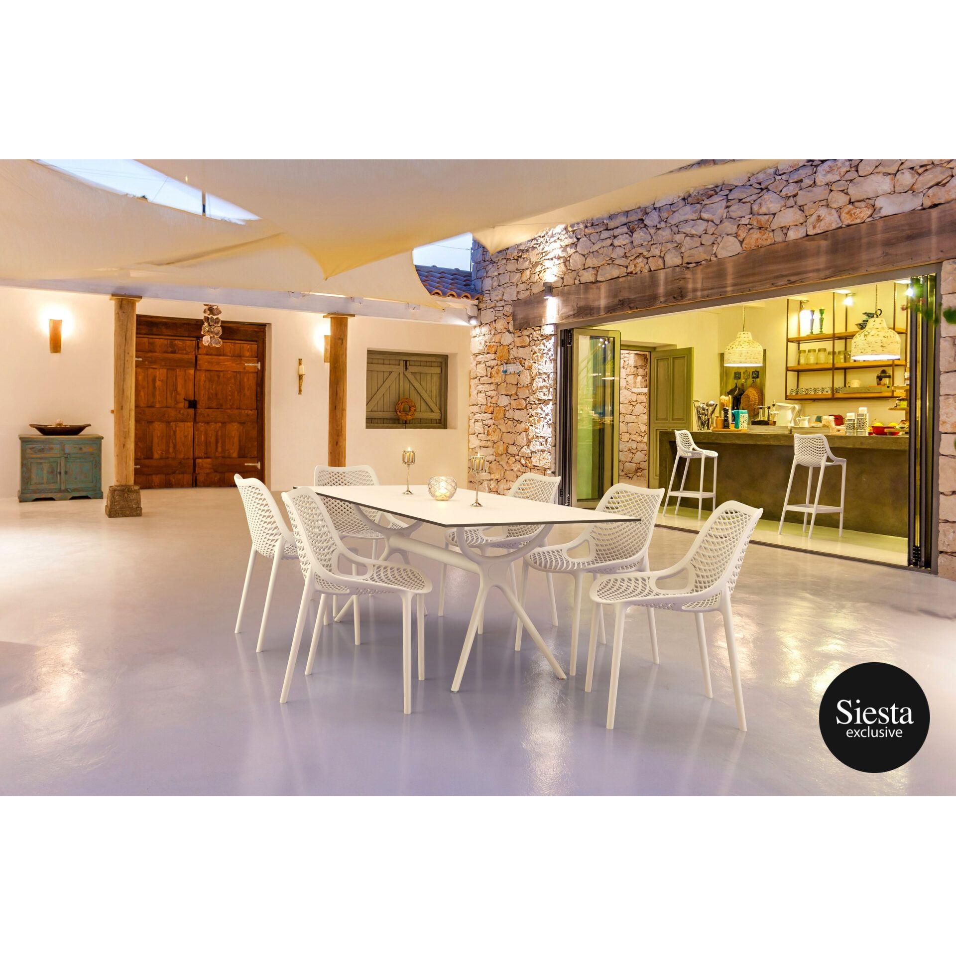 Outdoor Dining Setting with 6 Siesta Air Chair-Elite Office Furniture
