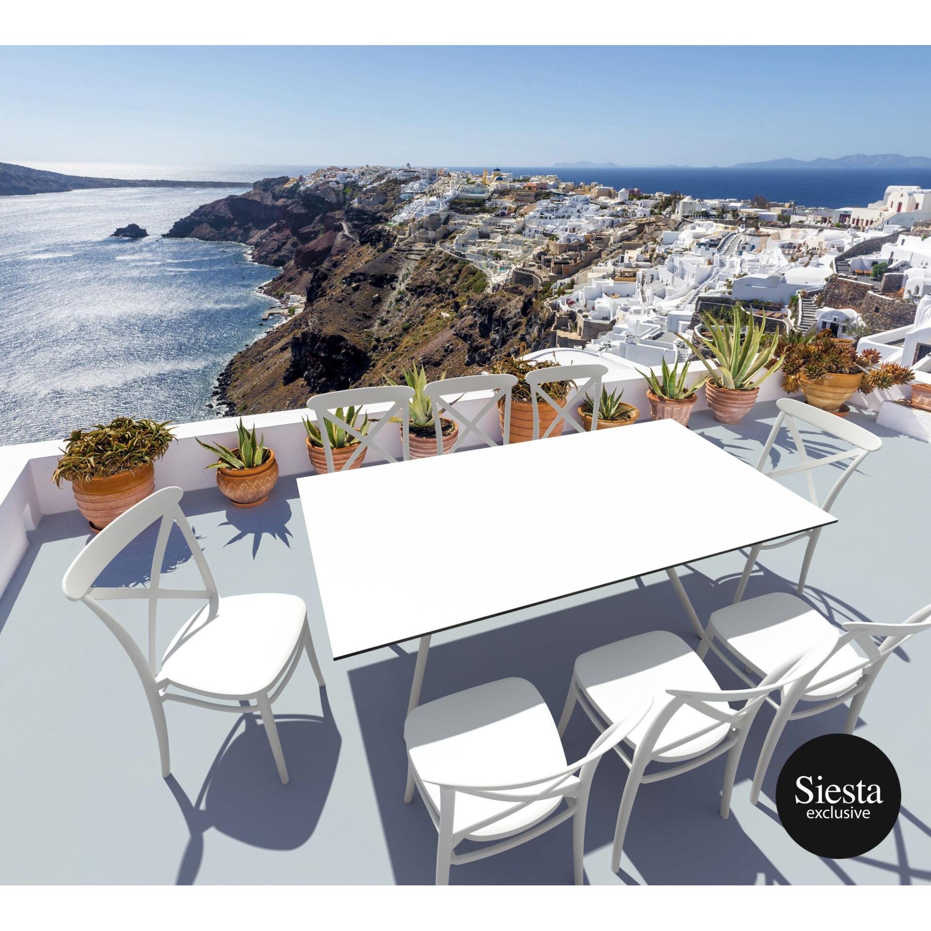 9 Piece Balcony Setting with Cross Chairs-Elite Office Furniture