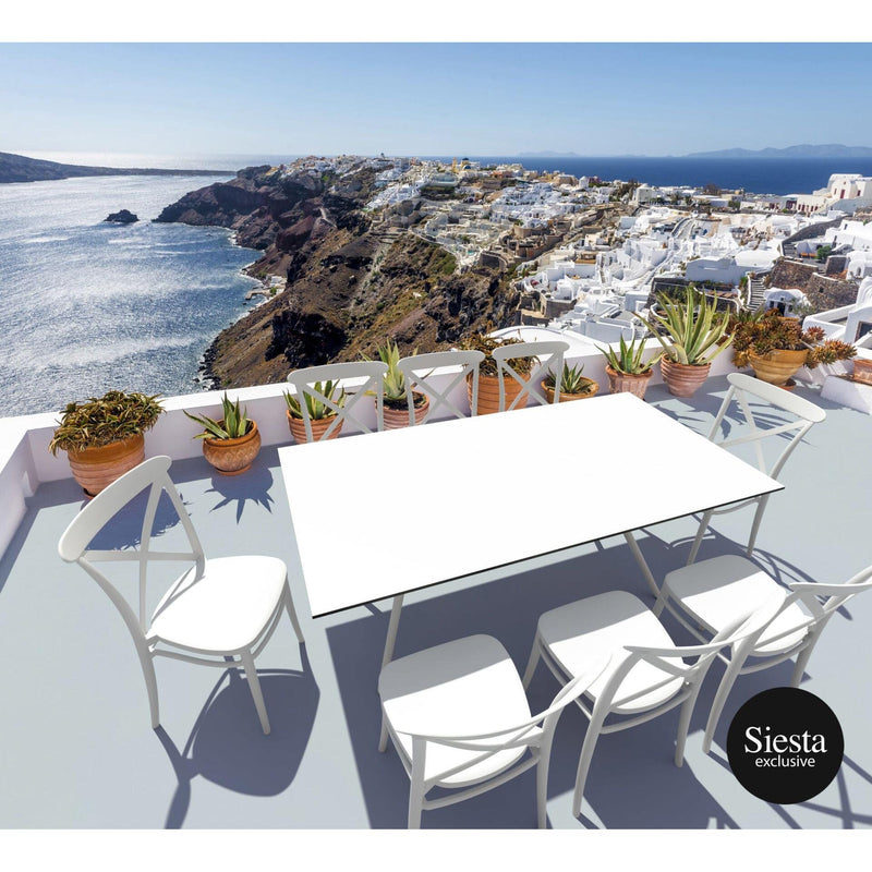 9 Piece Balcony Setting with Cross Chairs-Elite Office Furniture